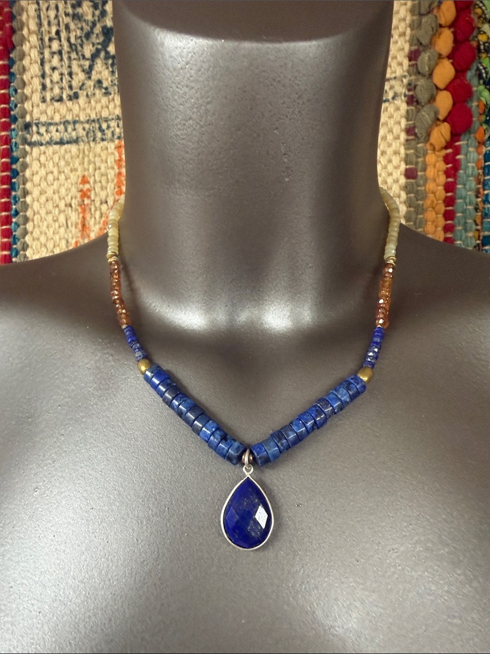 Running Bear ”Blue Lagoon” necklace. New with tags from Sundance.